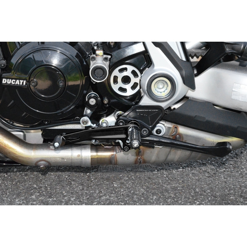 DBK Special Parts (Ducabike) Adjustable Rearsets for the Ducati XDiavel (Mid Mount Controls)