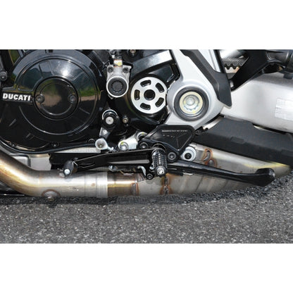 DBK Special Parts (Ducabike) Adjustable Rearsets for the Ducati XDiavel (Mid Mount Controls)
