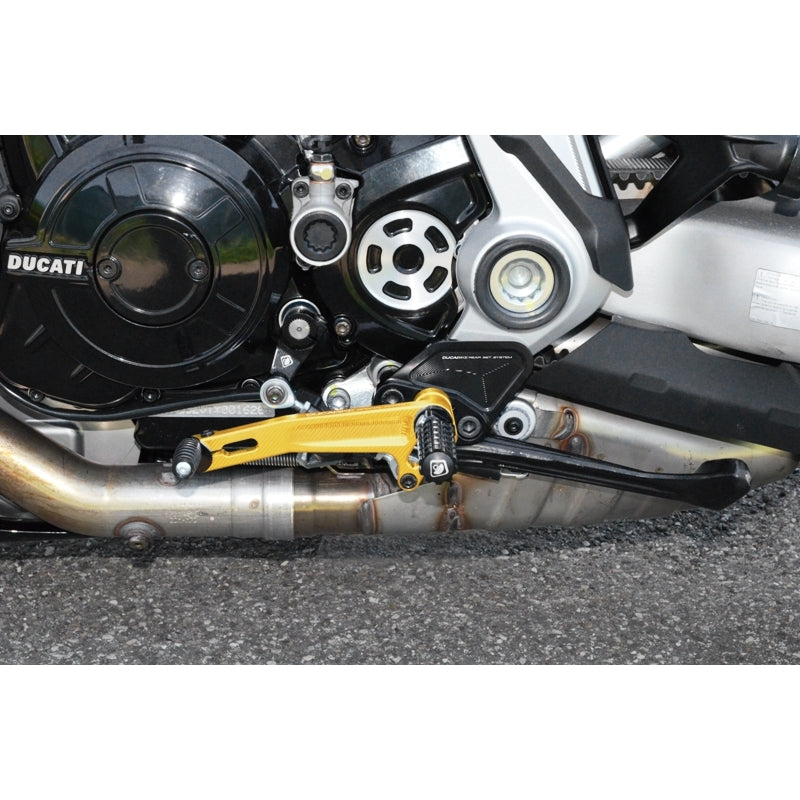 DBK Special Parts (Ducabike) Adjustable Rearsets for the Ducati XDiavel (Mid Mount Controls)