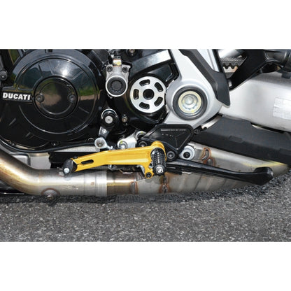 DBK Special Parts (Ducabike) Adjustable Rearsets for the Ducati XDiavel (Mid Mount Controls)