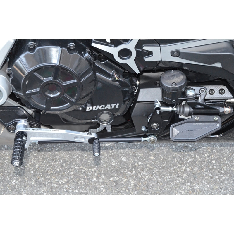 DBK Special Parts (Ducabike) Adjustable Rearsets for the Ducati XDiavel (Mid Mount Controls)