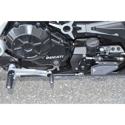 DBK Special Parts (Ducabike) Adjustable Rearsets for the Ducati XDiavel (Mid Mount Controls)