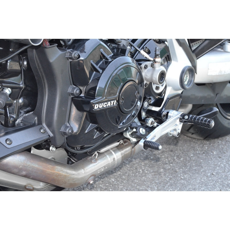 DBK Special Parts (Ducabike) Adjustable Rearsets for the Ducati XDiavel (Mid Mount Controls)