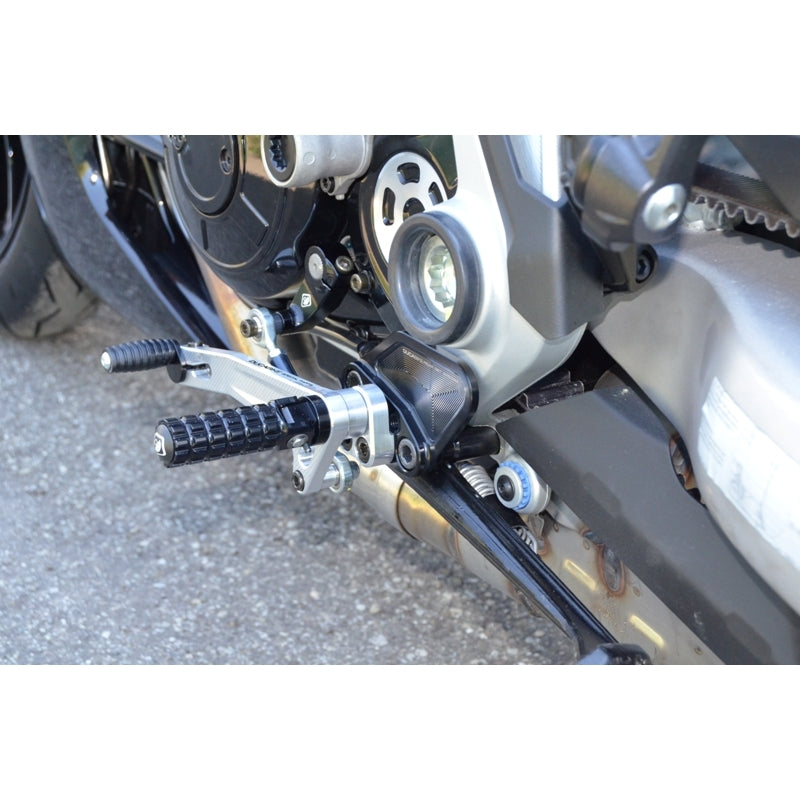DBK Special Parts (Ducabike) Adjustable Rearsets for the Ducati XDiavel (Mid Mount Controls)