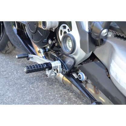 DBK Special Parts (Ducabike) Adjustable Rearsets for the Ducati XDiavel (Mid Mount Controls)