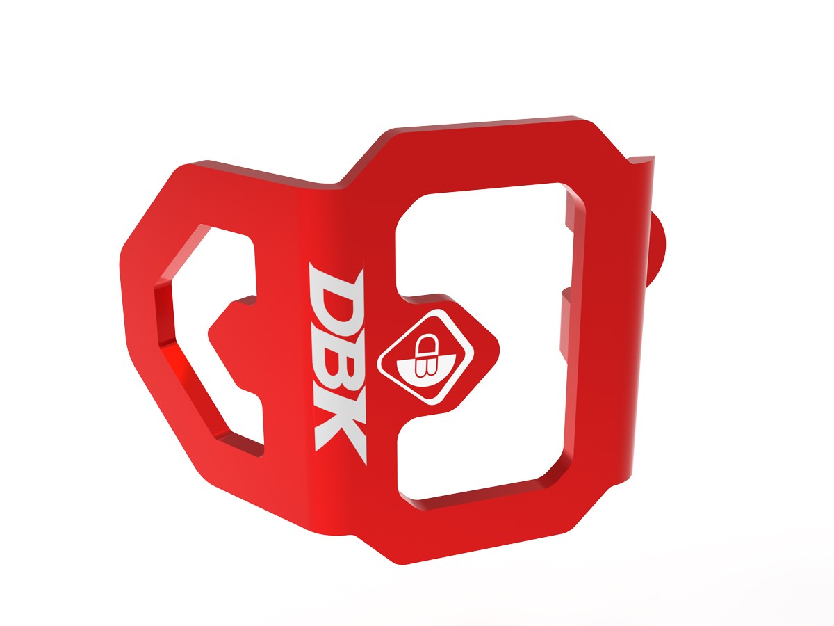 DBK Special Parts (Ducabike) Aluminum Rear Brake Reservoir Protector - Type 3