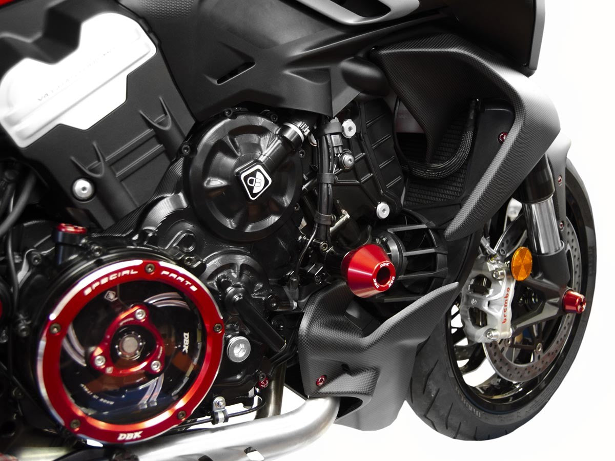 DBK Special Parts (Ducabike) Billet Frame Slider Kit for Ducati Diavel V4 - Round Slider