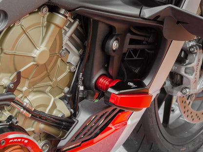 DBK Special Parts (Ducabike) Billet Frame Slider Kit for Ducati Streetfighter V4 - Long Slider
