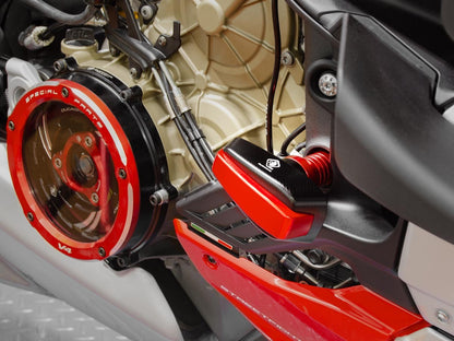 DBK Special Parts (Ducabike) Billet Frame Slider Kit for Ducati Streetfighter V4 - Long Slider