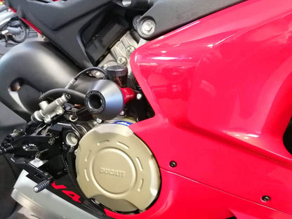 DBK Special Parts (Ducabike) Billet Frame Slider Kit for Ducati Panigale V4 / S (2022+) - Round Slider