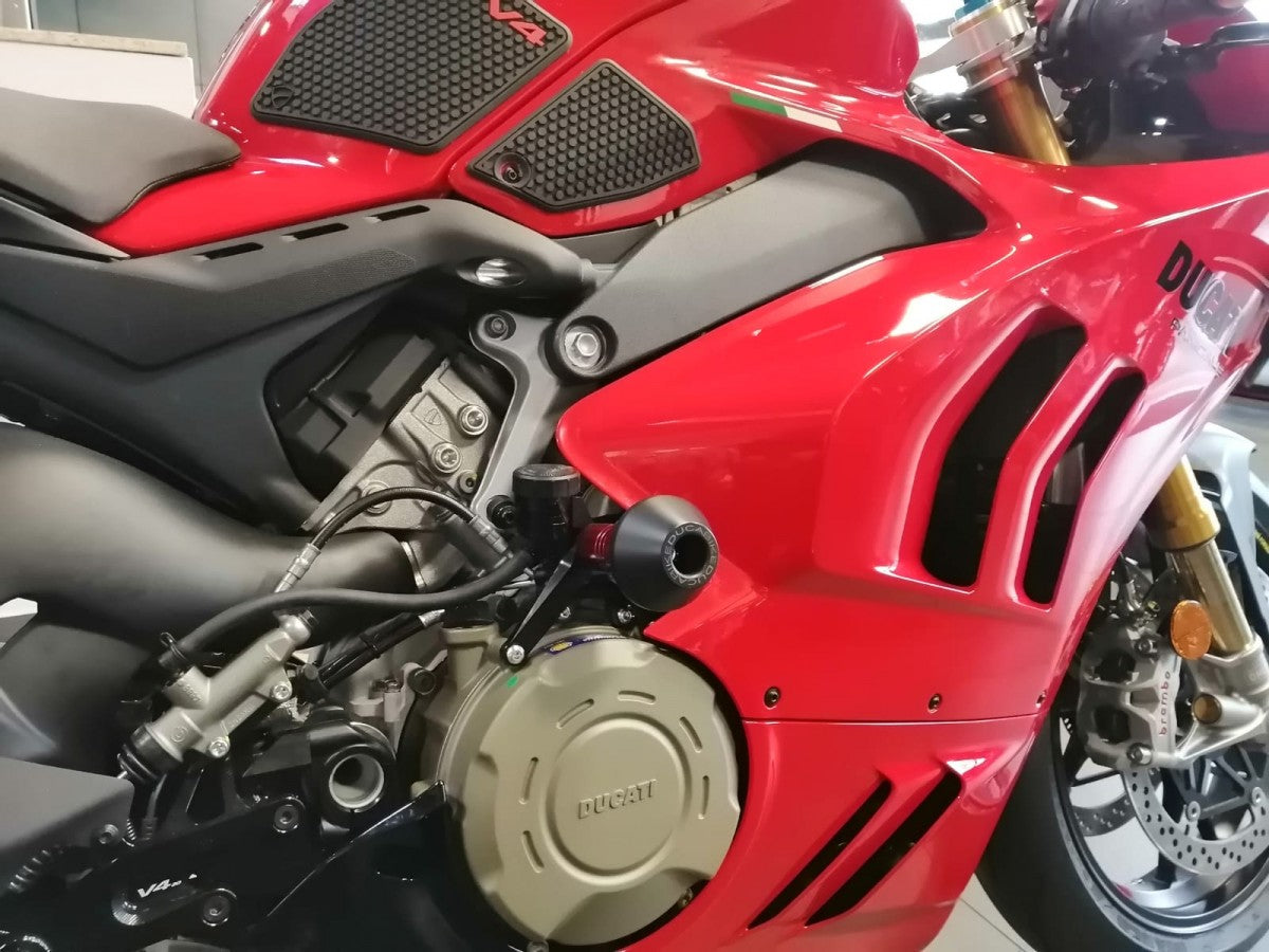 DBK Special Parts (Ducabike) Billet Frame Slider Kit for Ducati Panigale V4 / S (2022+) - Round Slider