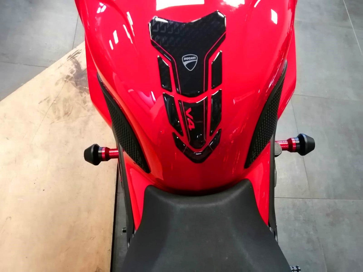DBK Special Parts (Ducabike) Billet Frame Slider Kit for Ducati Panigale V4 / S (2022+) - Round Slider