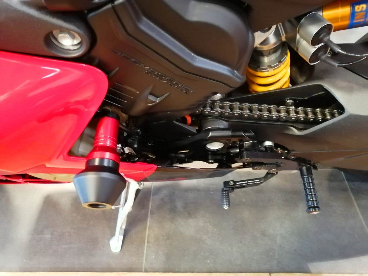DBK Special Parts (Ducabike) Billet Frame Slider Kit for Ducati Panigale V4 / S (2022+) - Round Slider