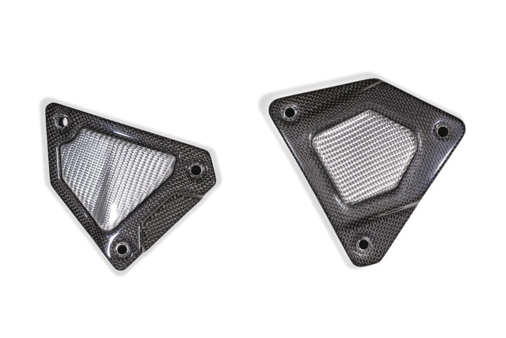 QD Carbon Fiber Side Covers (with Alutech Carbon) for the Indian FTR 1200 (Flat Track Racer)