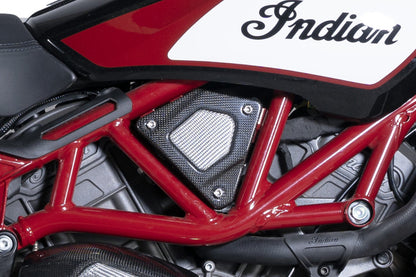 QD Carbon Fiber Side Covers (with Alutech Carbon) for the Indian FTR 1200 (Flat Track Racer)