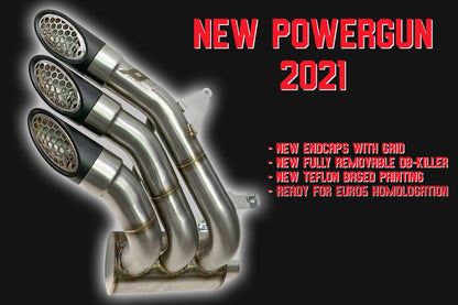 QD Exhaust Power Gun Slip-on - MV Agusta Brutale 800 (2016+), and Dragster 800, F3 675 / 800 (2017+), RVS #1, and Superveloce