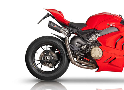 QD Exhaust Twin GUNSHOT DARK MATTER Semi-Full Exhaust for the Ducati Panigale / Streetfighter V4 (Euro5) (21-24)