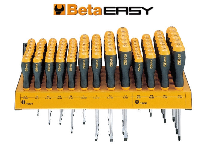 Beta Tools Model 1203  E1P-Wall-Mounted Display 82 Screwdrivers