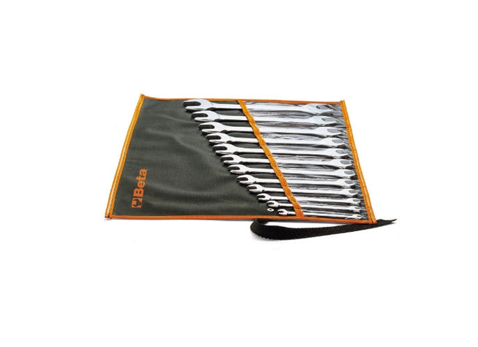 Beta Tools Model 55  B12-12 Double Open End Wrenches in Wallet