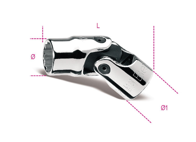 Beta Tools Model 910  As/Sn3/8-Swivel End Bi-Hexagon Sockets