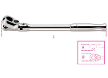 Beta Tools Model 920  M/56-1/2' Reversible Swivel Ratchet