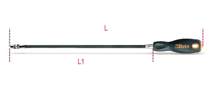Beta Tools Model 897  L-Flexible Bit Holder with Handle Long