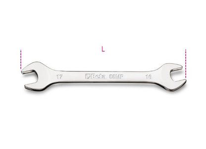 Beta Tools Model 55  18x19mm-Double Open End Wrenches Bright