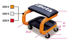 Beta Tools Model 2252  R-Seat with Castors Red