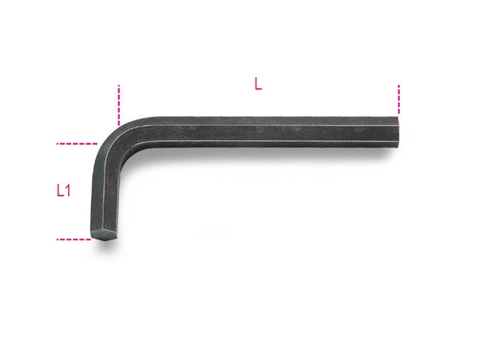 Beta Tools Model 96  N0 7mm-offset Hexagon Key Wrenches Burnished