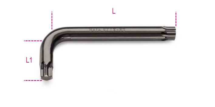 Beta Tools Model 97  Tx15-offset Key Wrenches for Torx Screws