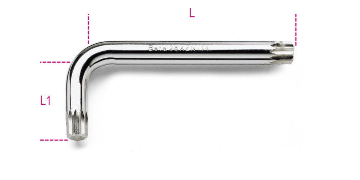 Beta Tools Model 98  Xzn14-offset Key Wrenches Xzn Profile