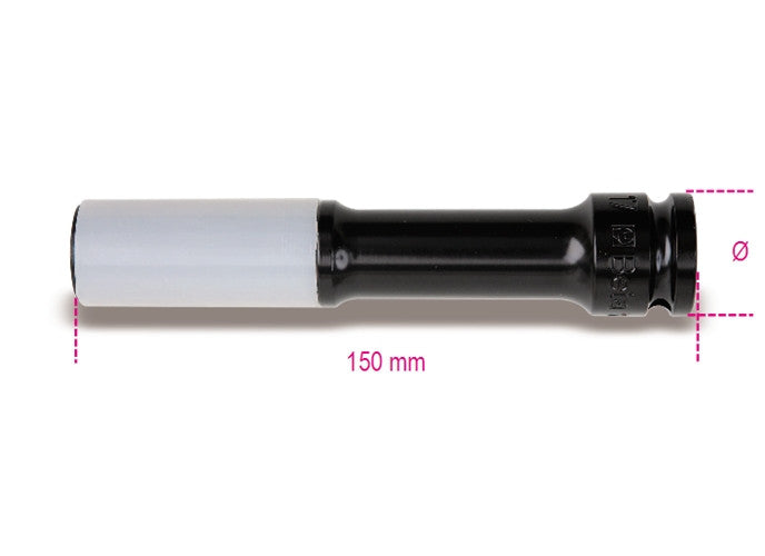 Beta Tools Model 720  Lpl19-Impact Sockets Long Wheel Nuts