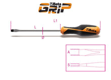 Beta Tools Model 1260  10X200mm-Screwdrivers Slotted Head