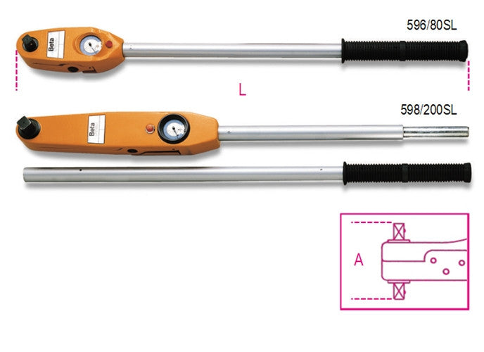 Beta Tools Model 598  200Sl-Direct Reading Torque Wrenches