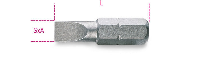 Beta Tools Model 861  Lp0 5X3-Bits for Slotted Head Screws