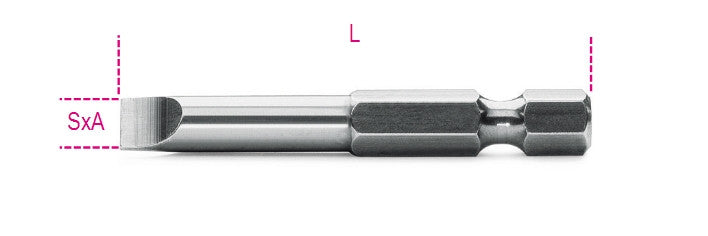 Beta Tools Model 862  Lp0.5X3mm-Bits for Slotted Head Screws