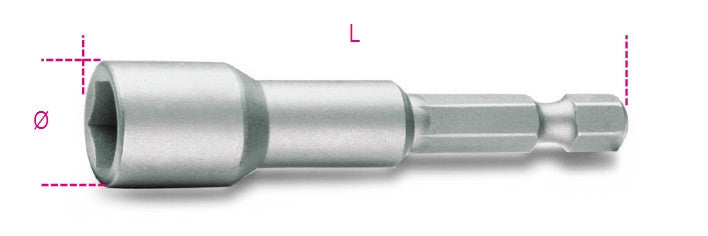 Beta Tools Model 862  F7mm-Magnetic Bits Hexagon Sockets