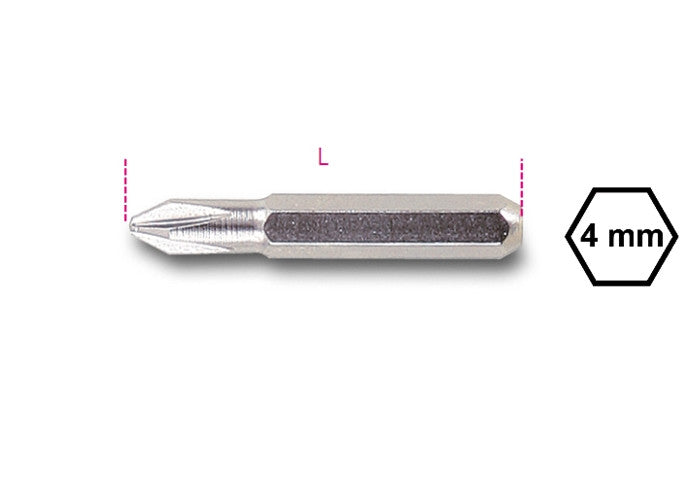 Beta Tools Model 1256  Ph000-Bits for Phillips Screws