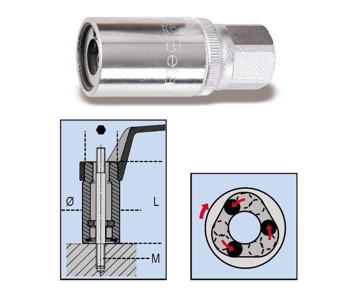 Beta Tools Model 1433  8mm-Roller Stud Extractors