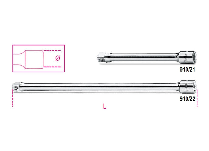 Beta Tools Model 910  22-3/8' Drive Extension Bars