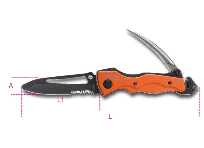 Beta Tools Model 1778  Safe-Foldaway Knife