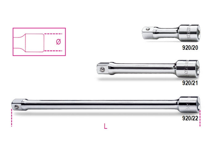 Beta Tools Model 920  21-1/2' Drive Extension Bars