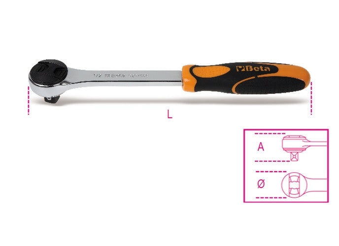 Beta Tools Model 920  55Q-1/2' Reversible Ratchet 48 Teeth