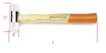 Beta Tools Model 1390N  35mm-Nylon Face Hammer Wooden Shaft