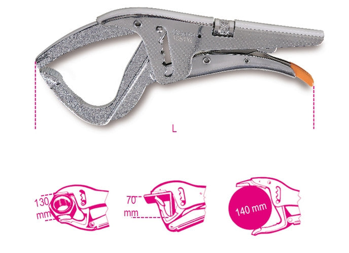Beta Tools Model 1051  Xl-Self-Locking Pliers Extra Long