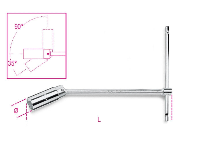 Beta Tools Model 957  20 8-T-Handle Spark Plug Wrenches