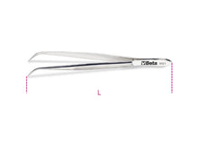 Beta Tools Model 991  130mm-Bent Thin Spring Tweezers