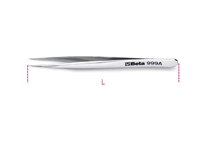 Beta Tools Model 999  A/120mm-Extra Slim Spring Tweezers