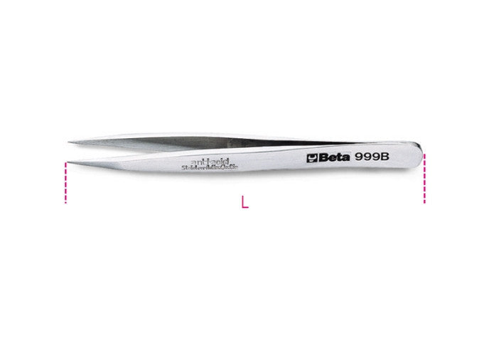 Beta Tools Model 999  B-Strong Straight Spring Tweezers