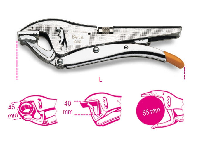 Beta Tools Model 1050  Adjustment Self-Locking Pliers